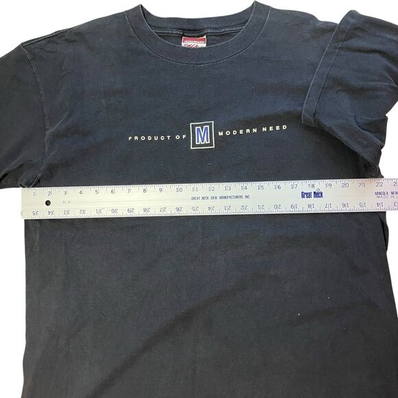 Vintage Mossimo T-Shirt L Black Graphic Tee Made in USA Y2K Streetwear Logo - Picture 8 of 11